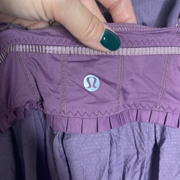 Lululemon Purple Ruffle Bralette Tank Top Sz 8! - Picture 7 of 8